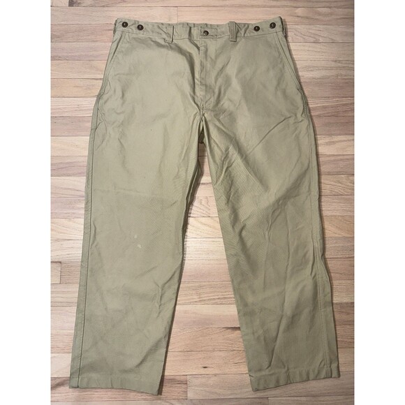 Vintage Filson Tin Cloth (?) Canvas Style 79 Hunting Pants USA Size 40x26.5